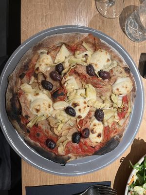 Pizza Capricciosa  at Green One BTC in Ljubljana