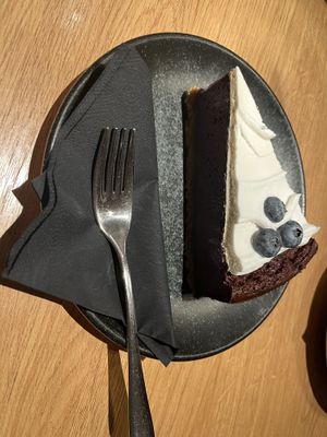 Blueberry cake  at Green One BTC in Ljubljana