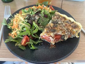 Quiche  at Green One BTC in Ljubljana