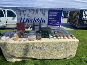 The Wisteria Shack is located on 201, Fredericksburg, OH. at Tremont Farmers Market in Cleveland