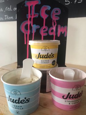 Vegan vanilla ice cream 🍦  at The Midge Bite Cafe in Achnasheen