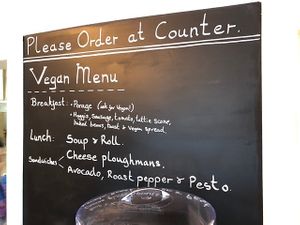 Vegan Menu at The Midge Bite Cafe in Achnasheen