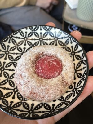 veganes Himbeer Dolci, sehr lecker   at Café Barbera in Bochum