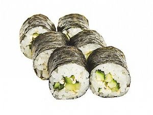 cucumber sushi rolls at Takeshi & Akira in Samara