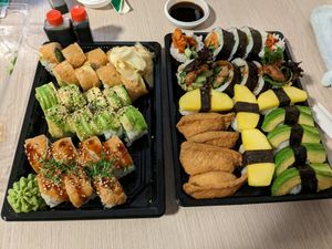 Veggie Trio Deluxe at Aiko Sushi in Lund