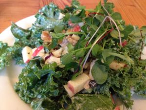 Apple kale salad at FuD in Kansas City
