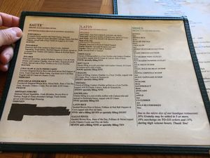 FuD menu at FuD in Kansas City