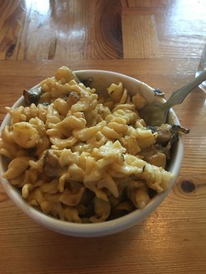 Gluten-free mushroom mac and cheese! at FuD in Kansas City