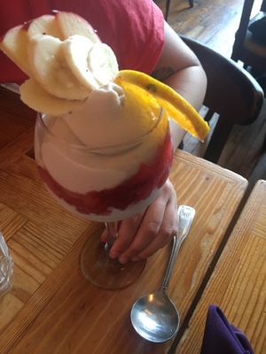 Fresh fruit parfait! at FuD in Kansas City