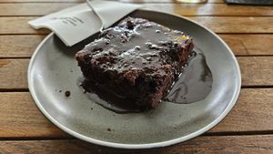 Veganer Schokokuchen at Moserwirt Gasthof in Maria Alm