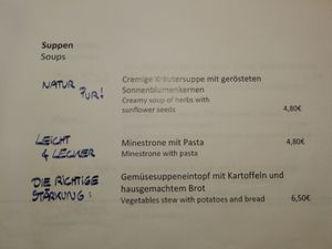 Menu  at Moserwirt Gasthof in Maria Alm
