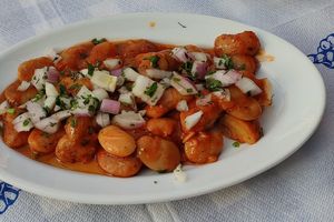 Butter beans at Zorbas in Zakynthos