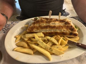 Gyros in a wrap   at Zorbas in Zakynthos