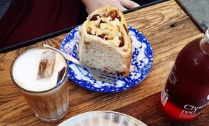 Cinnamon roll at Patina in Mannheim