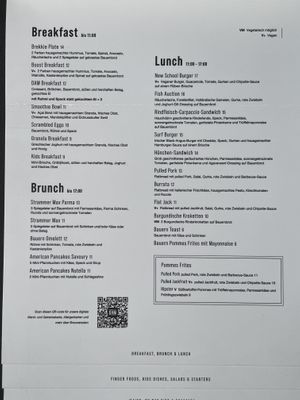 Menu  at Zeil & Surfcentrum Brouwersdam in Ouddorp