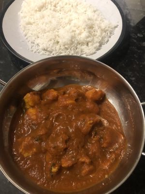 Soya Vindaloo and Rice  at Port ‘N' Ale in Tipton