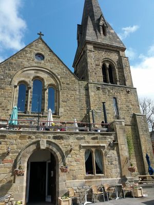 Outside of Venue. at Cafe Under the Spire in Gateshead