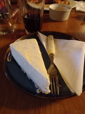 Vegan Cheezecake. at Cafe Under the Spire in Gateshead