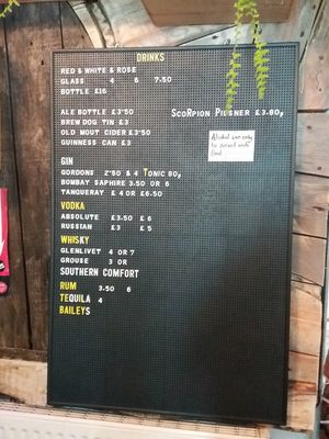 Menu part 3 at Cafe Under the Spire in Gateshead