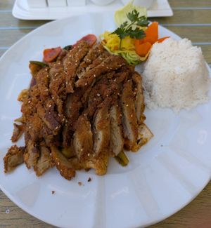 Szechuan "duck" at Tau in Vienna