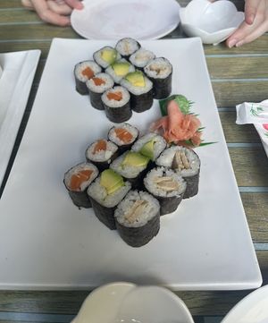 Salmon, avocado, chicken  at Tau in Vienna