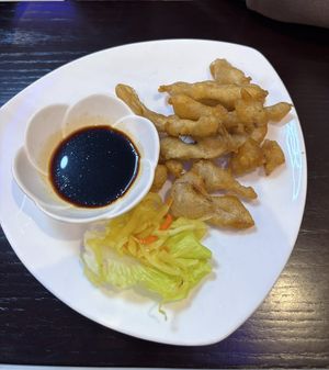 Gebackene Hühnerstreifen  at Tau in Vienna