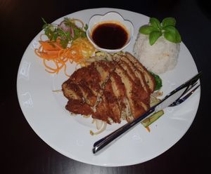 knusprige "ente" / crispy "duck" at Tau in Vienna