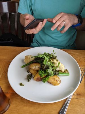 Cauliflower dish at Port Charlotte Hotel in Islay