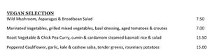 Vegan options as of September 2020 at Port Charlotte Hotel in Islay