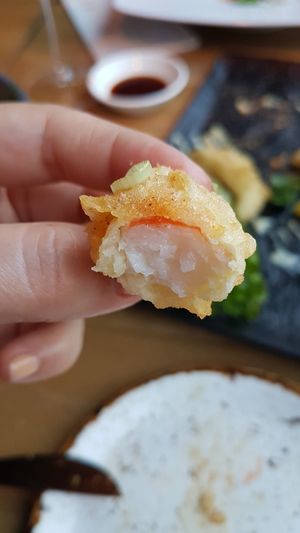 Vegan shrimp tempura at ZIZO in Zandvoort