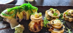 King oyster mushroom sushi is the best sushi roll I ever had at ZIZO in Zandvoort