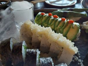 Vegan sushi menu + vegan side dishes on the menu at ZIZO in Zandvoort