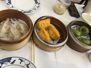 Mushroom, Mixed Vegetable (the best!), and Spinach  at Yank Sing in San Francisco