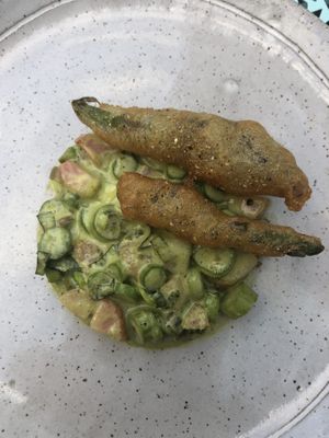Asparagus salad at Oyster Oyster in Washington
