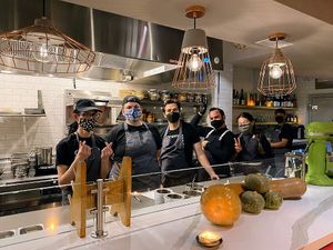 Friendly staff. Open kitchen. at Oyster Oyster in Washington