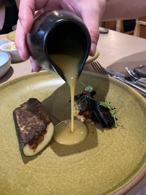 Radish with XO sauce, cucumber, cilantro, and sesame at Oyster Oyster in Washington