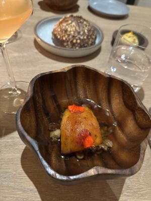Old bread new bread with Squash  at Oyster Oyster in Washington