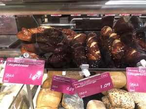 Pictured are pretzels  at Alnatura in Gottingen