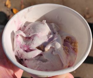 Blueberry cobbler at Babes in Sacramento