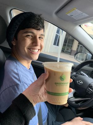 Brown sugar latte  at Babes in Sacramento