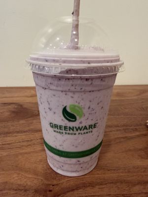 Blueberry cheesecake milkshake with oat milk - so good!   at Babes in Sacramento