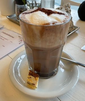 Chociatto (hot chocolate with espresso)  at Café Flowery in Koblenz