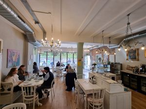 Interior at Café Flowery in Koblenz