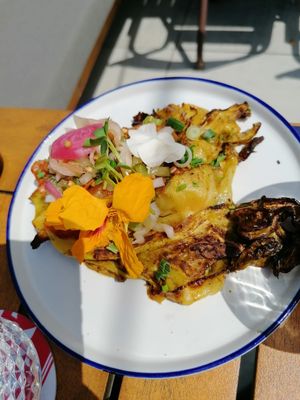 BBQ cabbage at Rooftop Bar Mauve in Tilburg