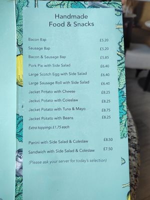 Menu at Jollys Coffee House & Patisserie in Beaumaris