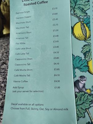 Plant milks available at Jollys Coffee House & Patisserie in Beaumaris