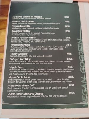 Menu at Home Grain Breakfast and Bistro in Phuket