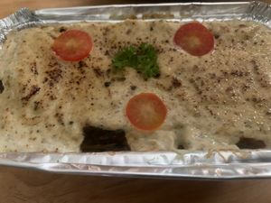 Vegan lasagne. Really, really good.   at Home Grain Breakfast and Bistro in Phuket