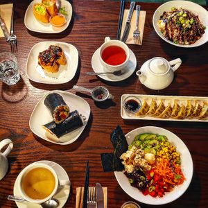 A smattering of the scrumptious menu offerings at Little Bento Box in Worcester