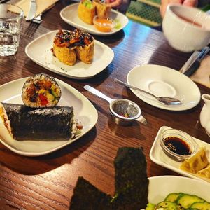 'What's Taters' Sushi Burrito and inari two ways at Little Bento Box in Worcester